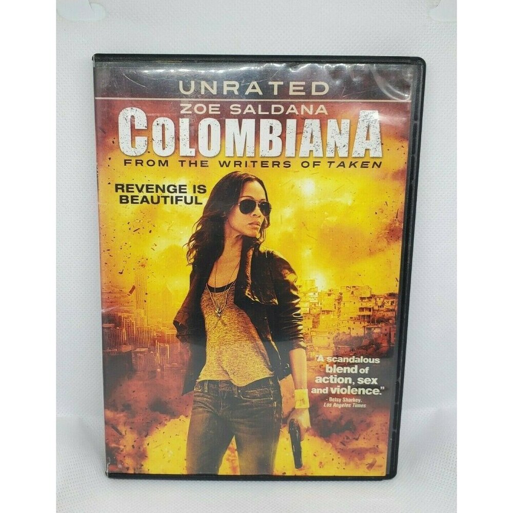 Colombiana DVD 2011 Widescreen Unrated Version Zoe Saldana No Scratches